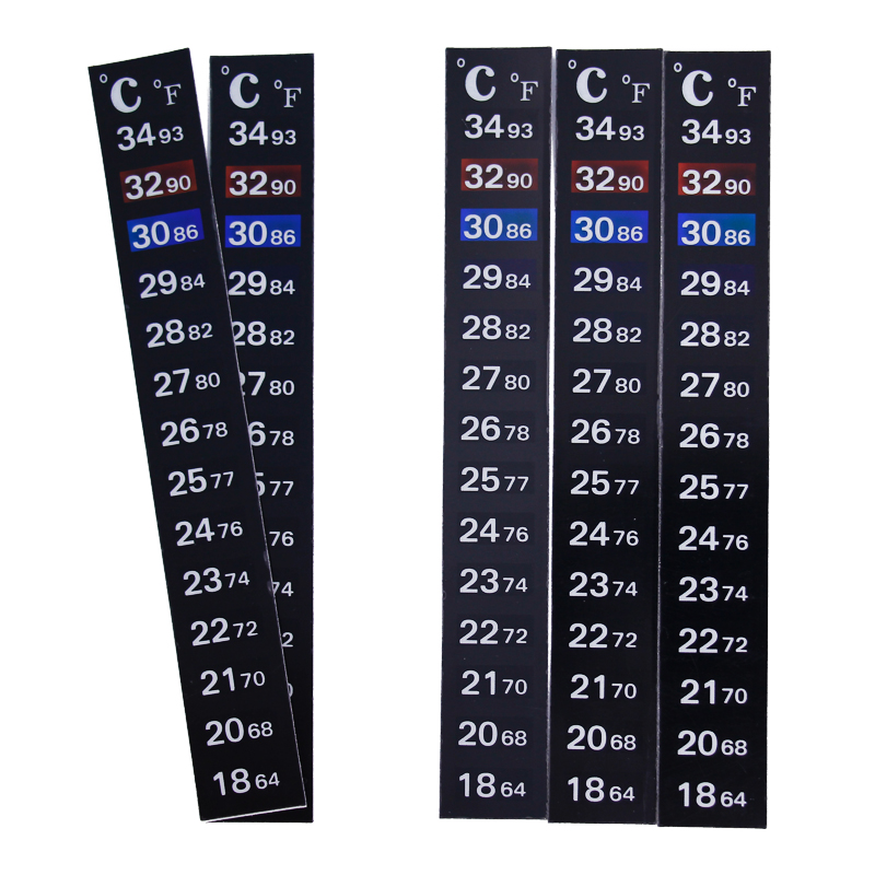 Temperature Strip Thermometer - 1/2/3/5개/세트 변색 온도계 스트립 휴대용 부착식