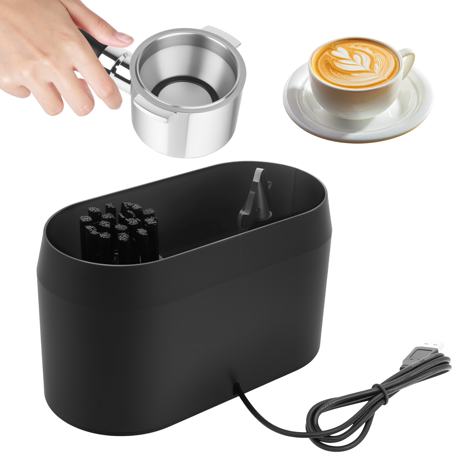Coffee Equipment Holder - 자동 노크박스 클리너 전동 자동 노크박스