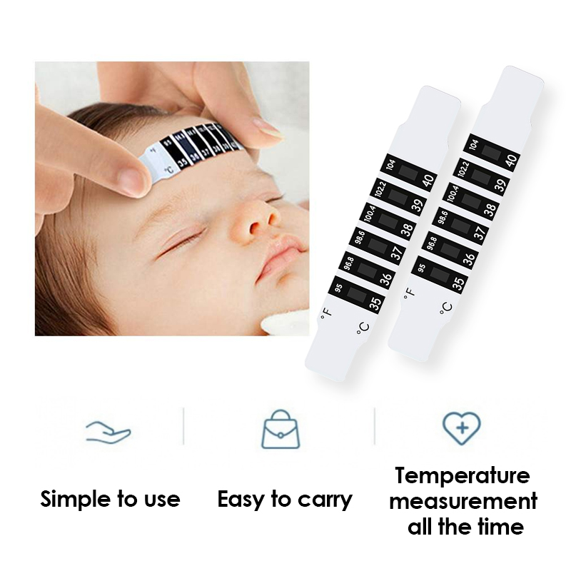 어린이 이마 온도 측정 스티커 색상 변경 스트립 디스플 - Temperature Strip Thermometer 리뷰 및 가격