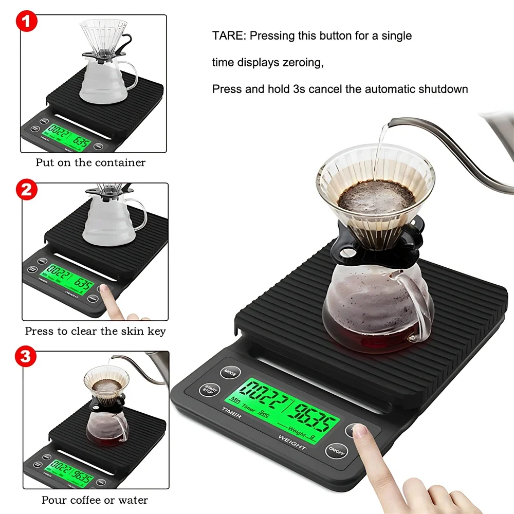5/3kg LCD 전자 드립 커피 규모 고정밀 측정 디 - Scale Drip Timer 리뷰 및 가격