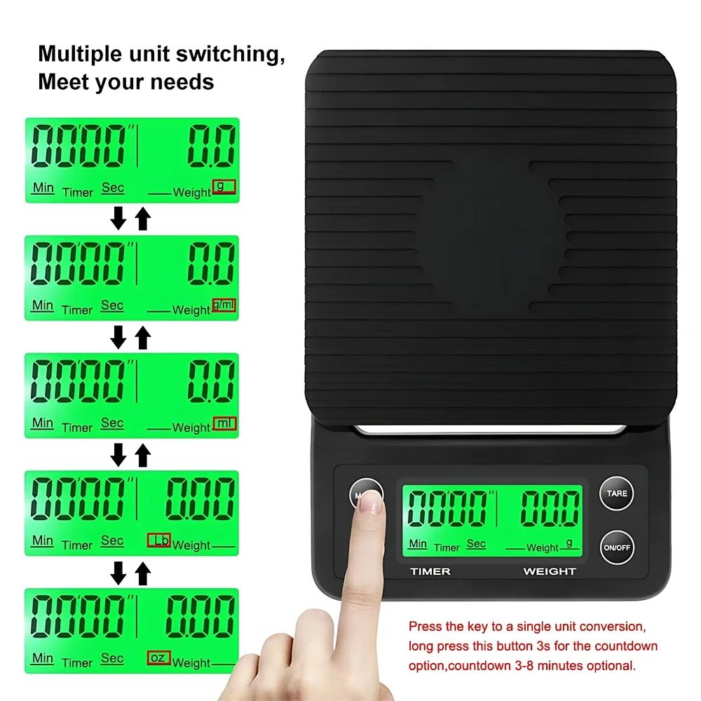 5/3kg LCD 전자 드립 커피 규모 고정밀 측정 디 - Scale Drip Timer 리뷰 및 가격
