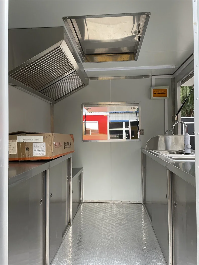 핫세일 2.4m 길이 완비형 이동식 주방 푸드 트레일러 - Coffee.Equipment Parts 리뷰 및 가격