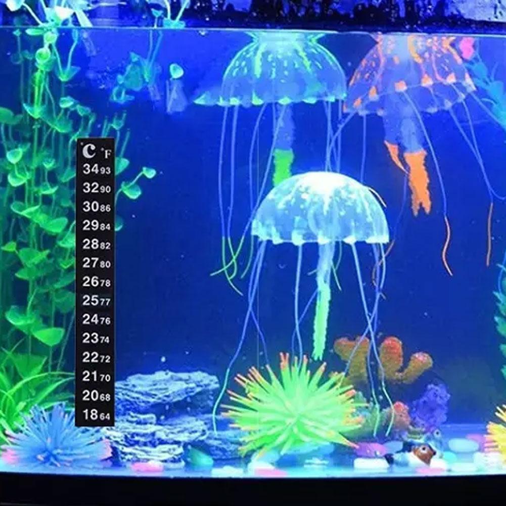 1pcs 디지털 수족관 홈 스틱온 온도계 물고기 탱크  - Temperature Strip Thermometer 리뷰 및 가격