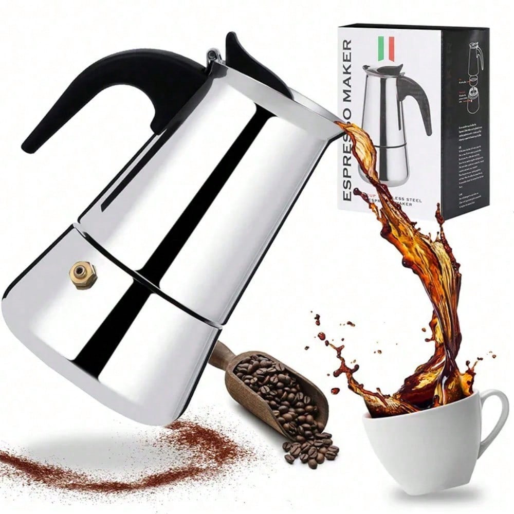 12 컵 커피 메이커 스테인레스 스틸 에스프레소 메이커 - Coffee Equipment Camping 리뷰 및 가격