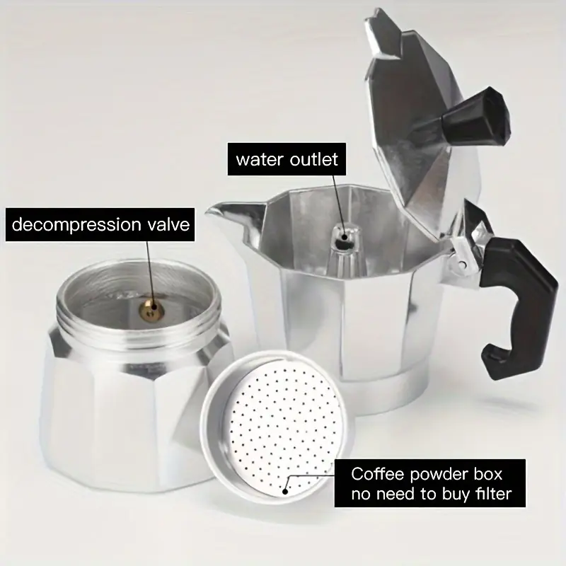 클래식 알루미늄 모카포트 50-300ML 가정용 스토브 - Coffee Equipment Camping 리뷰 및 가격