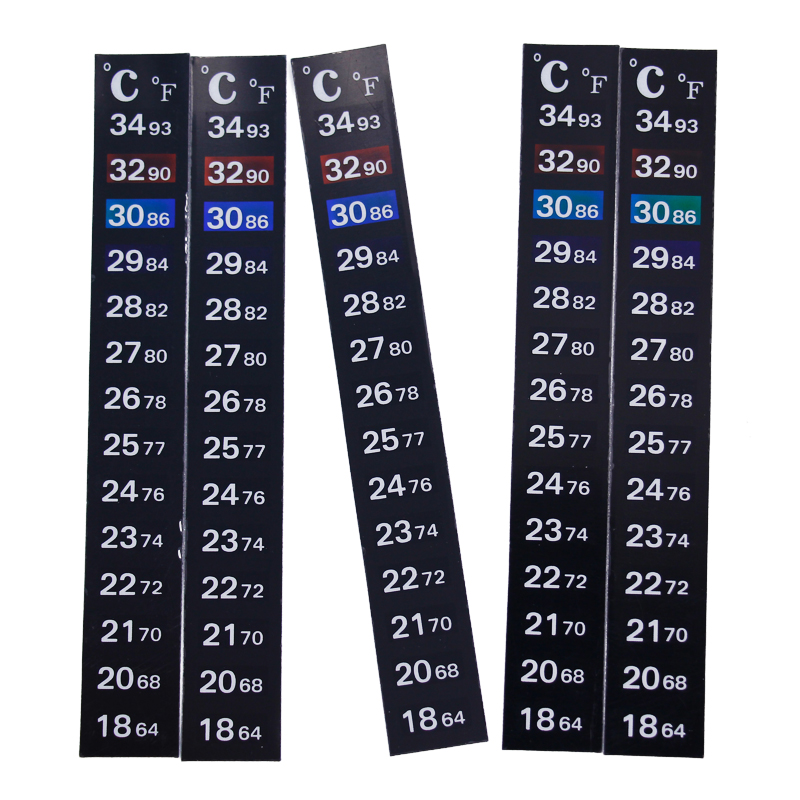 1/2/3/5개/세트 변색 온도계 스트립 휴대용 부착식 - Temperature Strip Thermometer 리뷰 및 가격