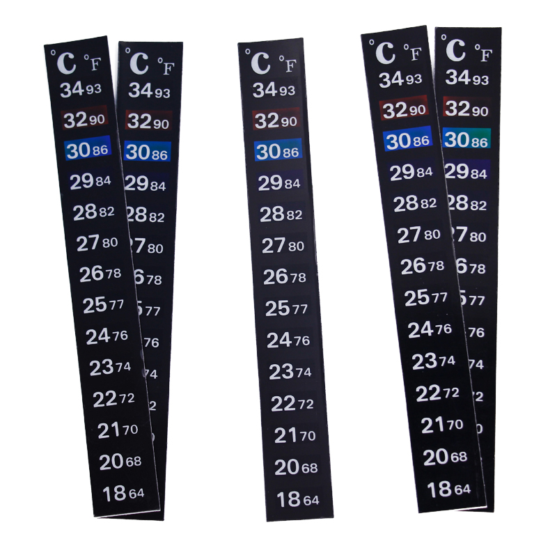 1/2/3/5개/세트 변색 온도계 스트립 휴대용 부착식 - Temperature Strip Thermometer 리뷰 및 가격
