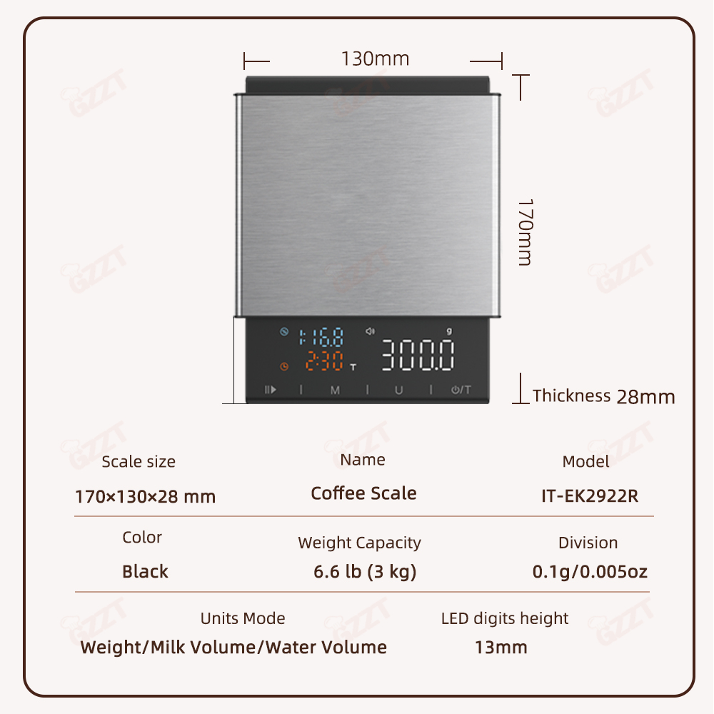 GZZT 22R 디지털 주방 커피 스케일 타이머 LED - Scale Drip Timer 리뷰 및 가격