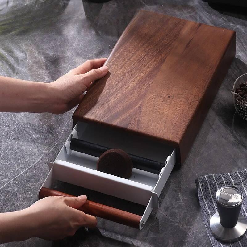 월넛 커피 노크 박스 에스프레소 노커 서랍 커피 찌꺼기 - Coffee Knock Box 리뷰 및 가격