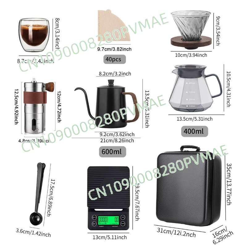 핸드드립 커피 세트 야외 캠핑 커피 장비 휴대용 여행  - Coffee Equipment Gift Set 리뷰 및 가격