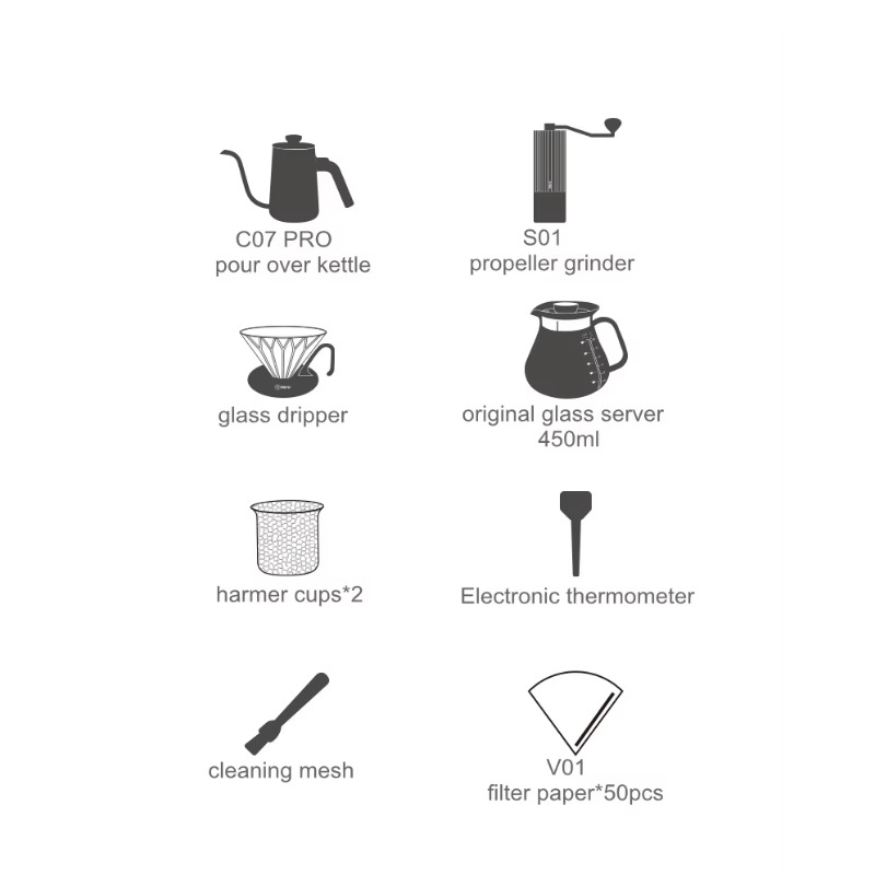 럭셔리 커피숍 커피 제조 장비 세트 완벽한 기업 선물 - Coffee Equipment Gift Set 리뷰 및 가격