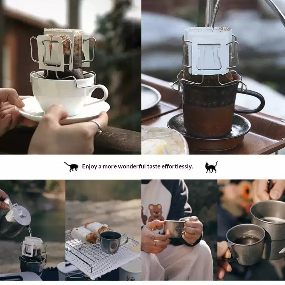 커피 백 홀더 304 스테인레스 스틸 간편 세척 재사용 - Coffee Equipment Holder 리뷰 및 가격