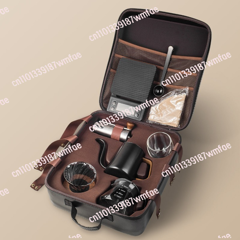 핸드 브루드 커피 세트, 야외 캠핑 커피 장비, 휴대용 - Coffee Equipment Gift Set 리뷰 및 가격