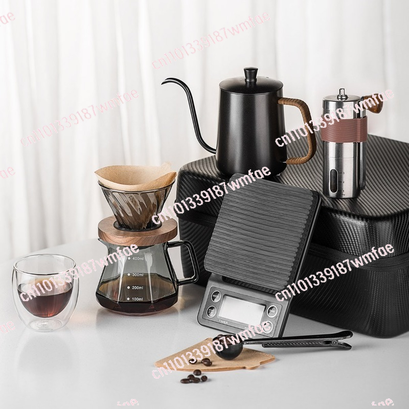 핸드 브루드 커피 세트, 야외 캠핑 커피 장비, 휴대용 - Coffee Equipment Gift Set 리뷰 및 가격