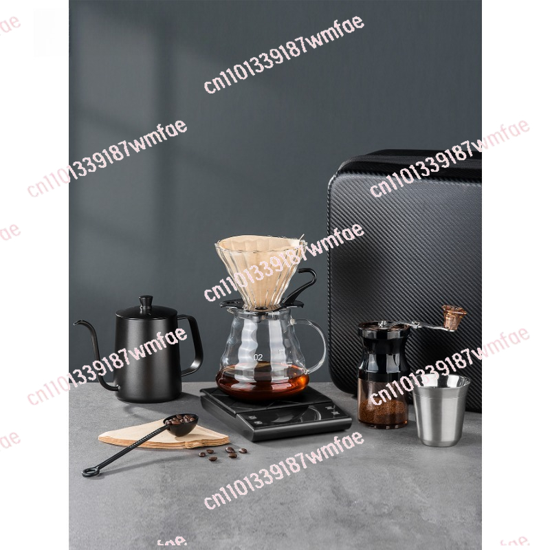 핸드 브루드 커피 세트, 야외 캠핑 커피 장비, 휴대용 - Coffee Equipment Gift Set 리뷰 및 가격