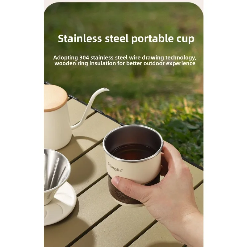 핸드 브루드 커피 포트 세트, 휴대용 야외 여행 캠핑  - Coffee.Equipment Parts 리뷰 및 가격